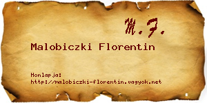 Malobiczki Florentin névjegykártya